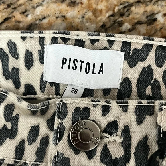 Pistola Aline High Rise Skinny Leopard Print 26 Women’s Jeans Outdoor Festival - Picture 6 of 9